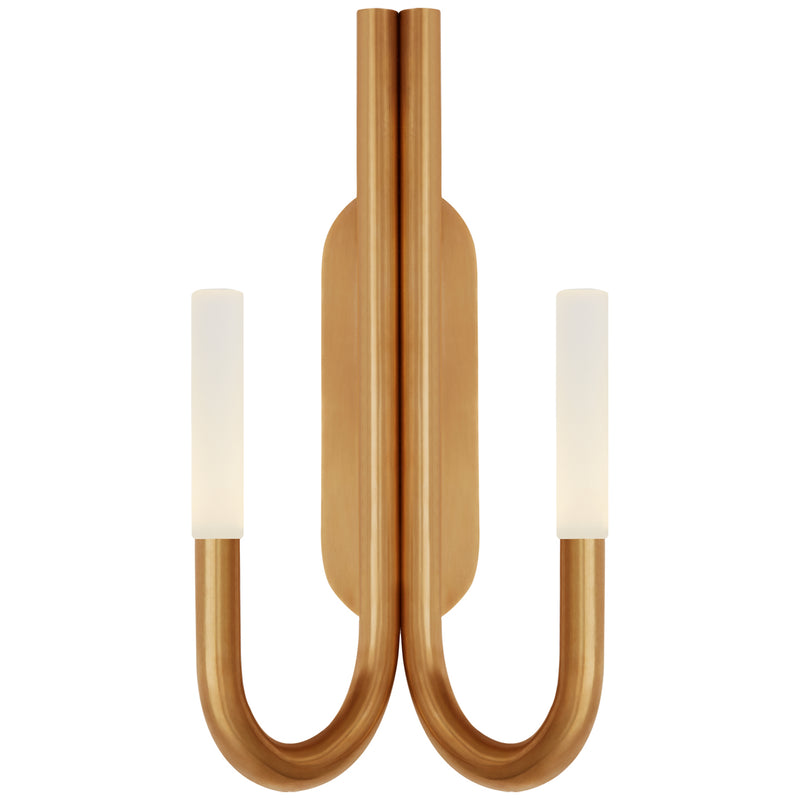 Visual Comfort Signature KW 2283AB-EC LED Wall Sconce, Antique-Burnished Brass