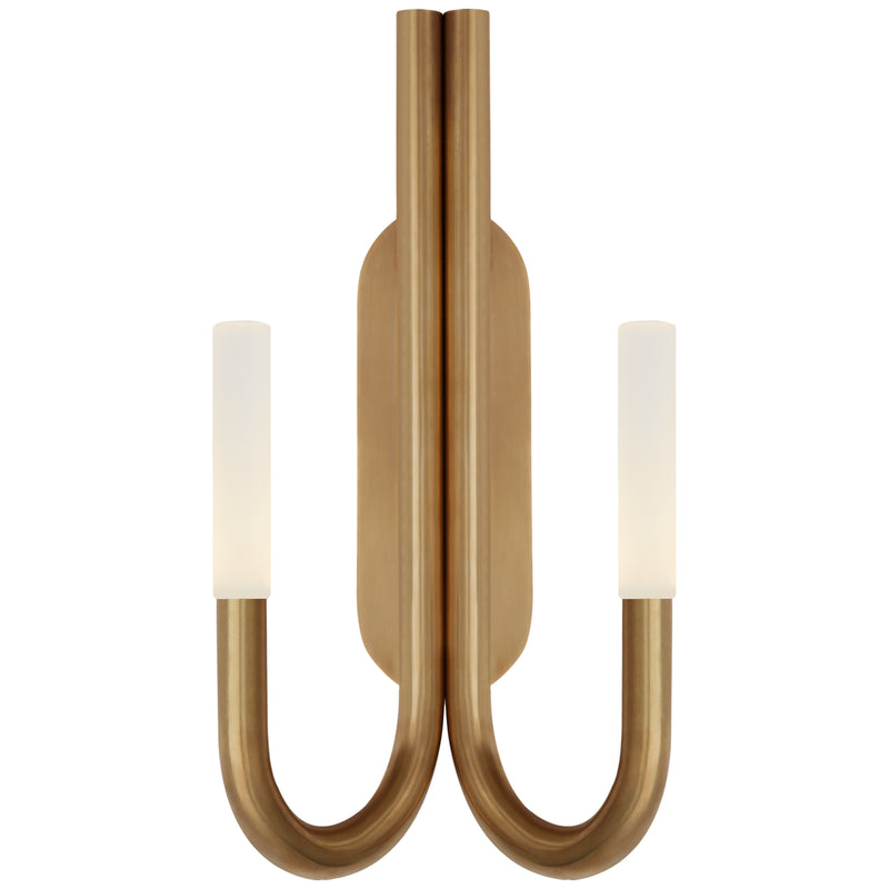 Visual Comfort Signature KW 2283AB-EC LED Wall Sconce, Antique-Burnished Brass