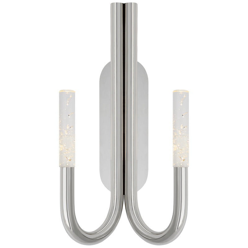 Visual Comfort Signature KW 2283PN-SG LED Wall Sconce, Polished Nickel