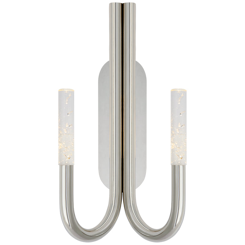 Visual Comfort Signature KW 2283PN-SG LED Wall Sconce, Polished Nickel