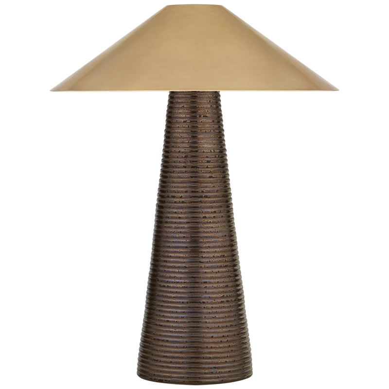 Visual Comfort Signature KW 3660CBZ-AB Three Light Accent Lamp, Crystal Bronze
