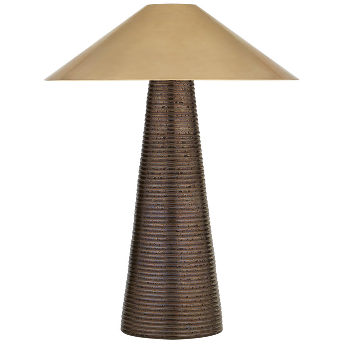 Visual Comfort Signature KW 3660CBZ-AB Three Light Accent Lamp, Crystal Bronze