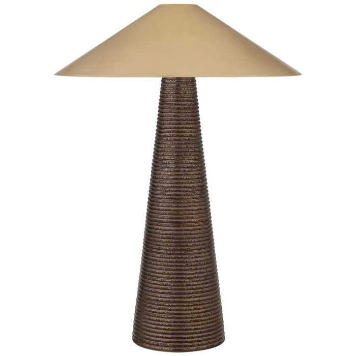 Visual Comfort Signature KW 3661CBZ-AB Two Light Table Lamp, Crystal Bronze