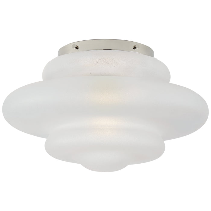 Visual Comfort Signature KW 4271PN-VG One Light Flush Mount, Polished Nickel