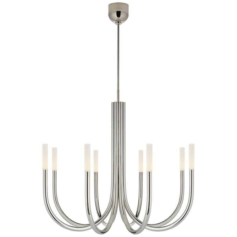 Visual Comfort Signature KW 5581PN-EC LED Chandelier, Polished Nickel