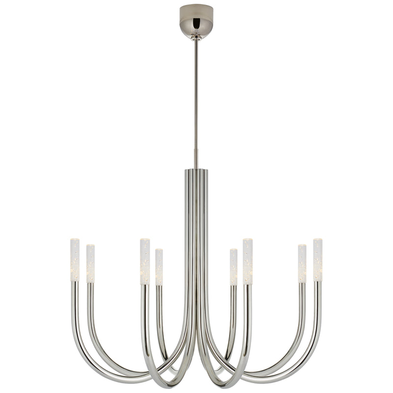 Visual Comfort Signature KW 5581PN-SG LED Chandelier, Polished Nickel