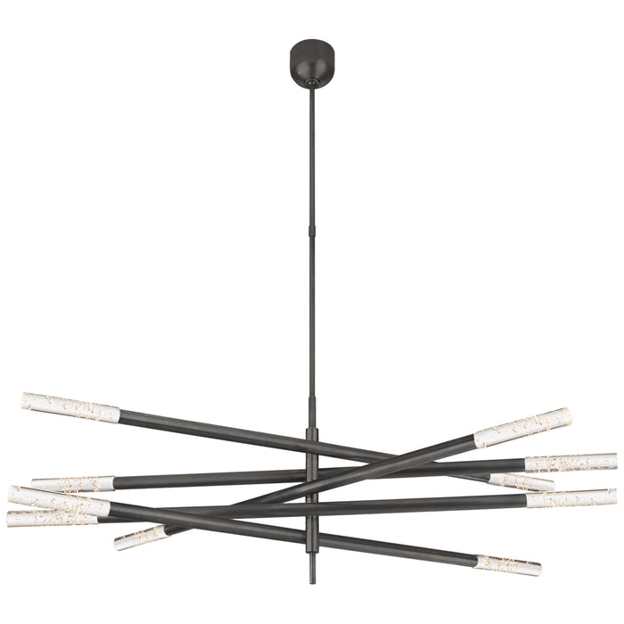 Visual Comfort Signature KW 5587BZ-SG LED Chandelier, Bronze