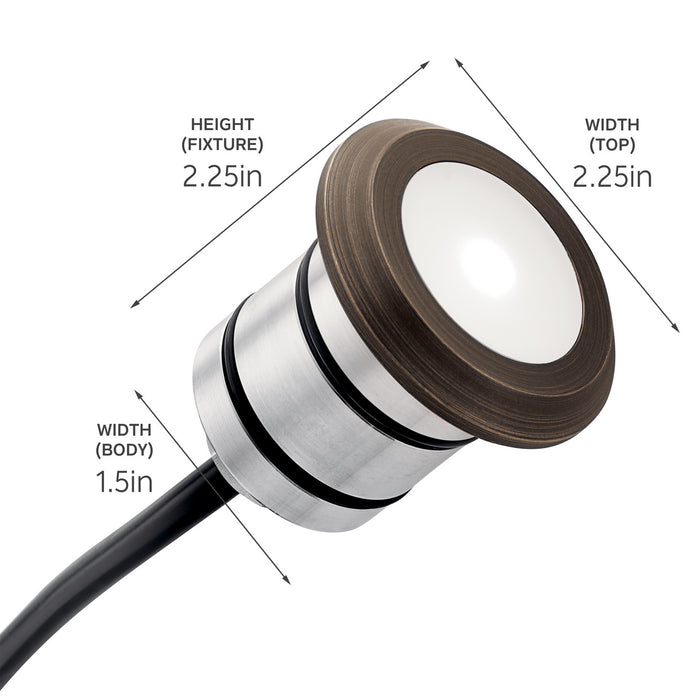 Kichler 16140CBR30 LED Inground, Centennial Brass