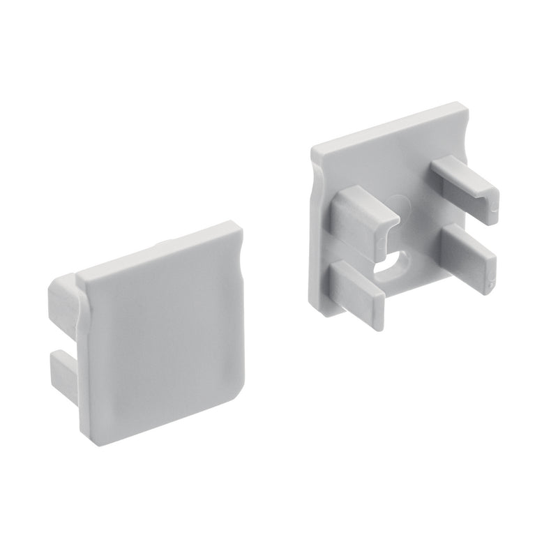 Kichler 1TEE1DWSFSSIL Tape Extrusion End Cap 5 Pair, Silver