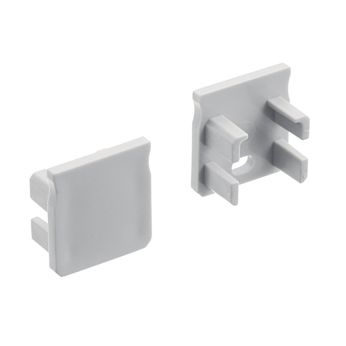 Kichler 1TEE1DWSFSSIL Tape Extrusion End Cap 5 Pair, Silver