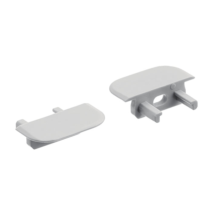 Kichler 1TEE1SWRCSSIL Tape Extrusion End Cap 5 Pair, Silver