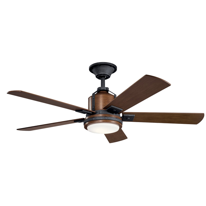 Kichler 300052DBK 52" Ceiling Fan, Distressed Black