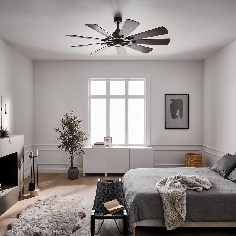 Kichler 300265AVI 65" Ceiling Fan, Anvil Iron