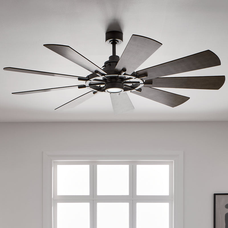 Kichler 300265AVI 65" Ceiling Fan, Anvil Iron
