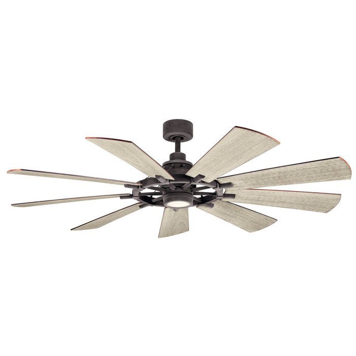 Kichler 300265WZC 65" Ceiling Fan, Weathered Zinc