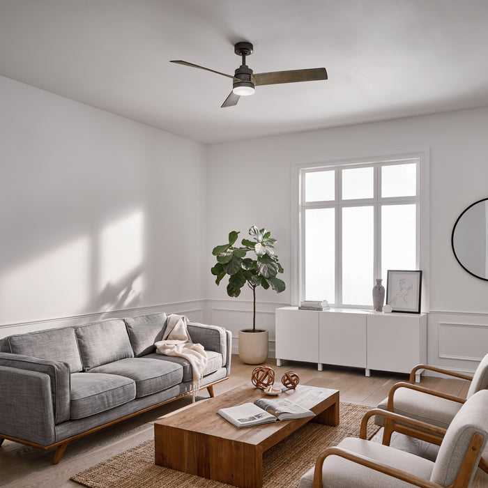 Kichler 300275AVI 52" Ceiling Fan, Anvil Iron