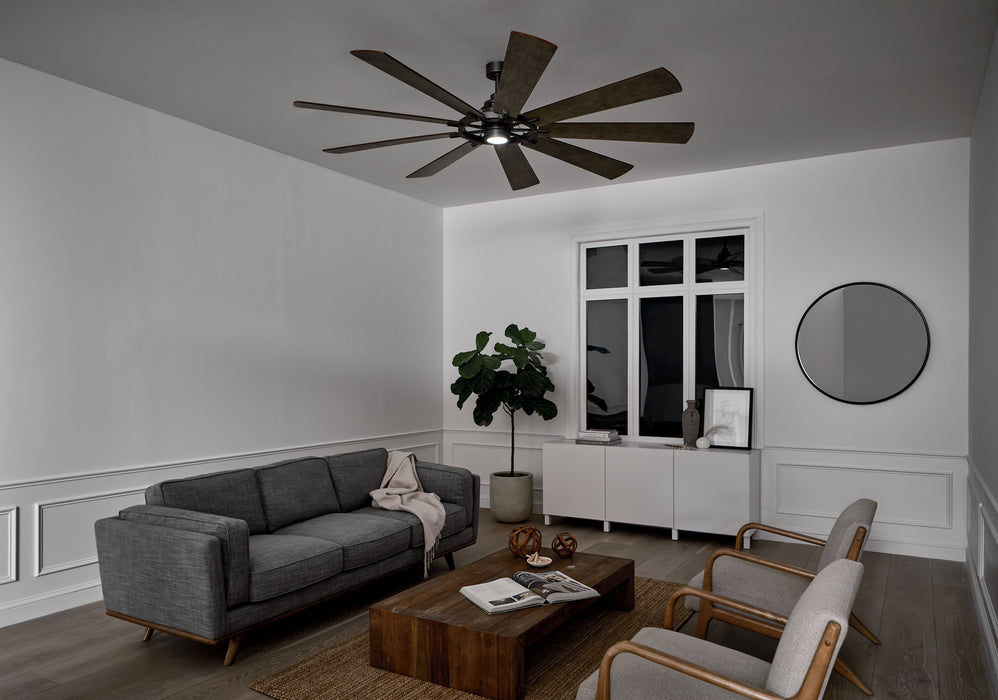 Kichler 300285AVI 85" Ceiling Fan, Anvil Iron