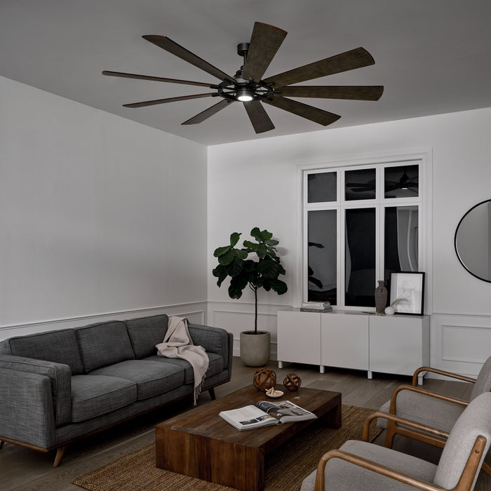 Kichler 300285AVI 85" Ceiling Fan, Anvil Iron