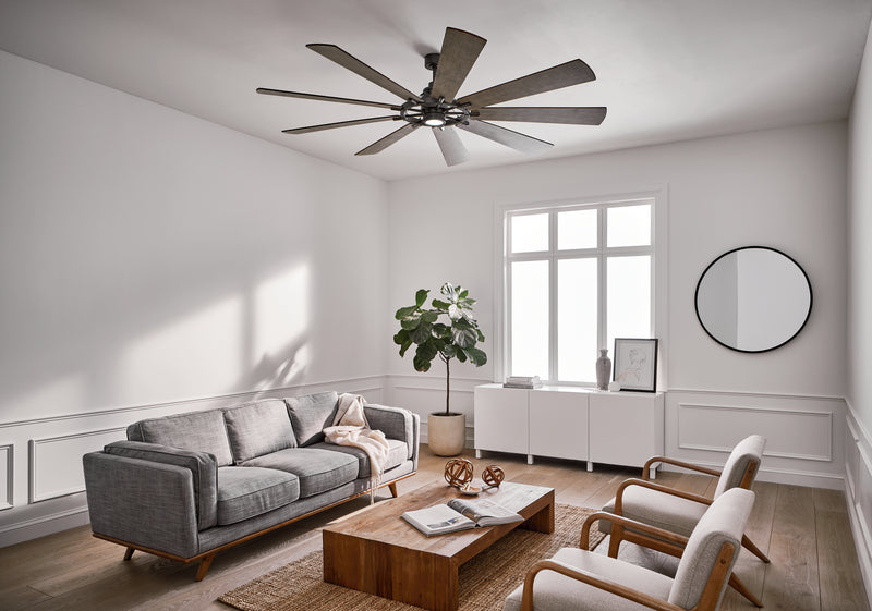 Kichler 300285AVI 85" Ceiling Fan, Anvil Iron