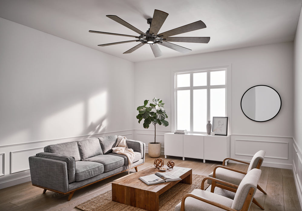 Kichler 300285AVI 85" Ceiling Fan, Anvil Iron