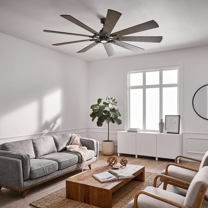 Kichler 300285AVI 85" Ceiling Fan, Anvil Iron