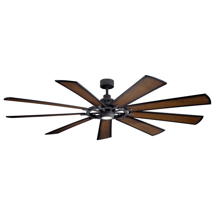 Kichler 300285DBK 85" Ceiling Fan, Distressed Black