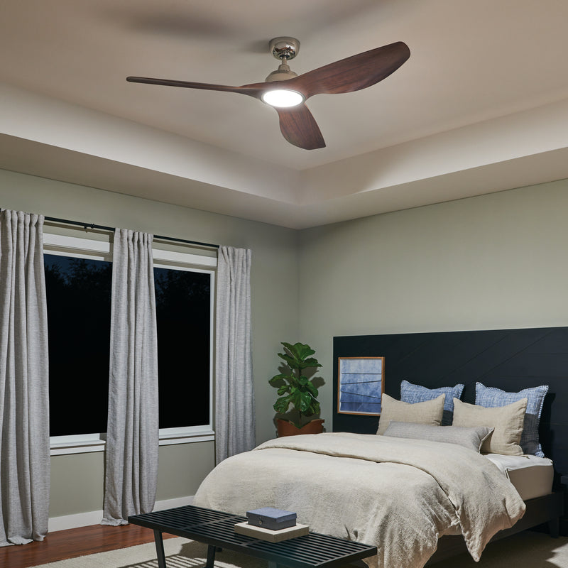 Kichler 300365PN 65" Ceiling Fan, Polished Nickel