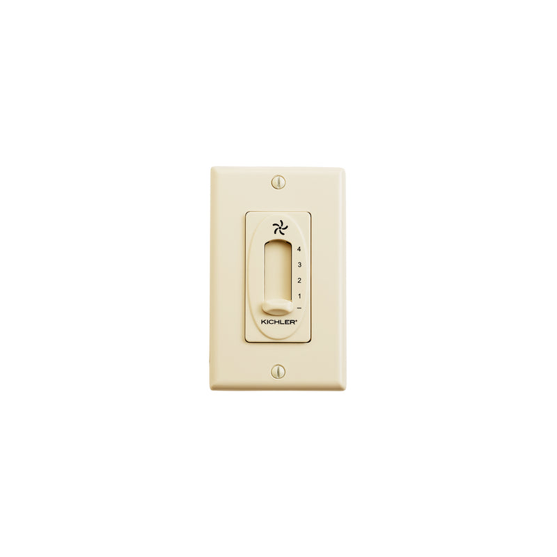 Kichler 337012IV 4 Speed Fan Slide Control, Ivory (Not Painted)