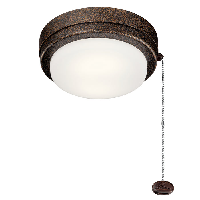 Kichler 338629WCP LED Fan Light Kit, Weathered Copper Powder Coat