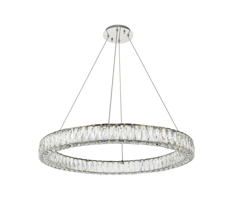 Elegant Lighting 3503D31C LED Chandelier, Chrome