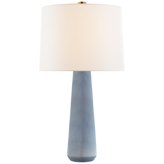 Visual Comfort Signature BBL 3901PBC-L One Light Table Lamp, Polar Blue Crackle