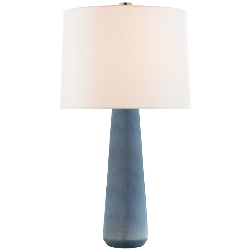 Visual Comfort Signature BBL 3901PBC-L One Light Table Lamp, Polar Blue Crackle