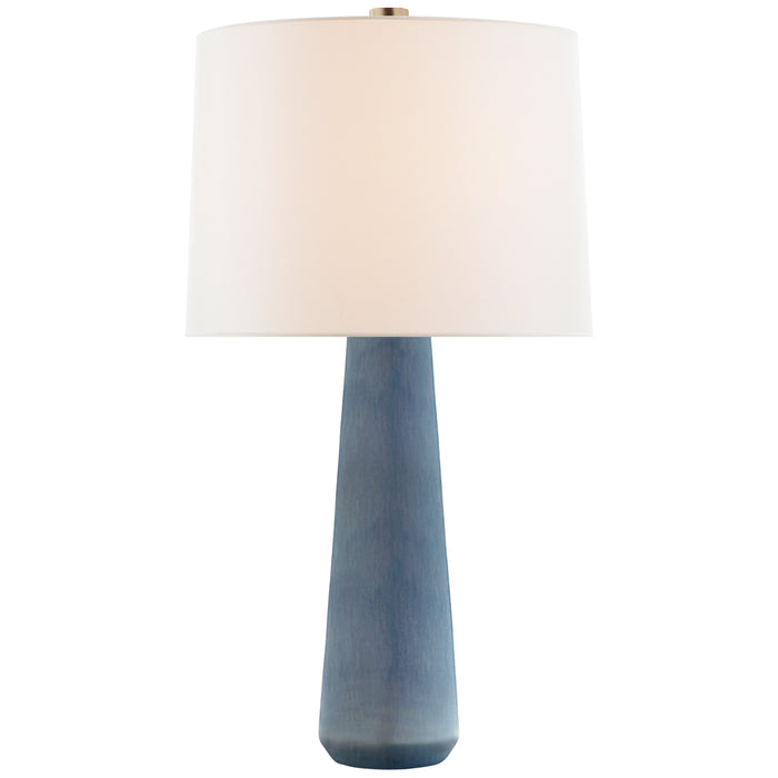 Visual Comfort Signature BBL 3901PBC-L One Light Table Lamp, Polar Blue Crackle