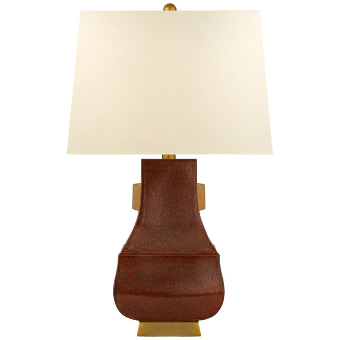 Visual Comfort Signature CHA 8694ACO/BG-PL One Light Table Lamp, Autumn Copper with Burnt Gold