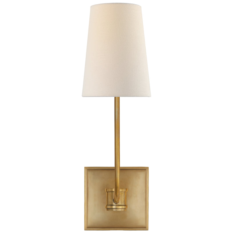 Visual Comfort Signature CHD 2620AB-L One Light Wall Sconce, Antique-Burnished Brass