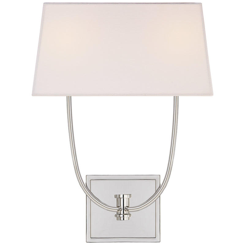 Visual Comfort Signature CHD 2621PN-L Two Light Wall Sconce, Polished Nickel