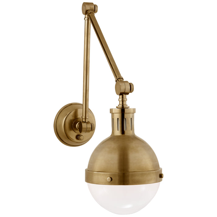 Visual Comfort Signature TOB 2090HAB-WG One Light Wall Sconce, Hand-Rubbed Antique Brass