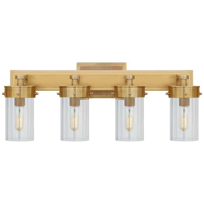 Visual Comfort Signature TOB 2316HAB-CG Four Light Bath Sconce, Hand-Rubbed Antique Brass
