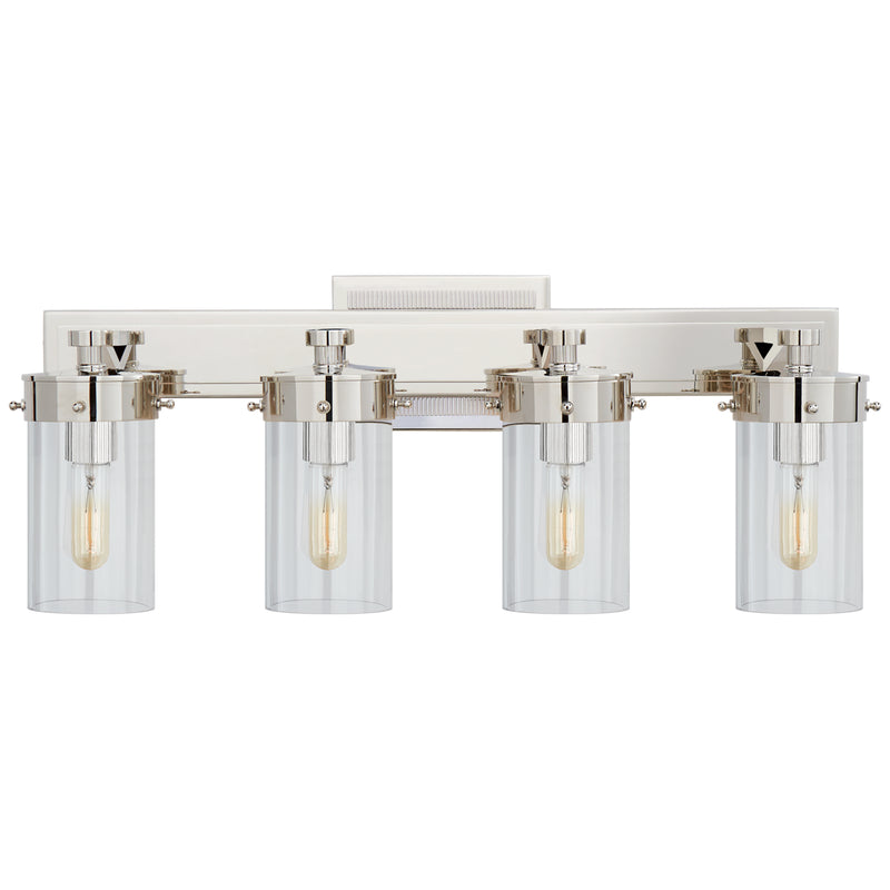 Visual Comfort Signature TOB 2316PN-CG Four Light Bath Sconce, Polished Nickel