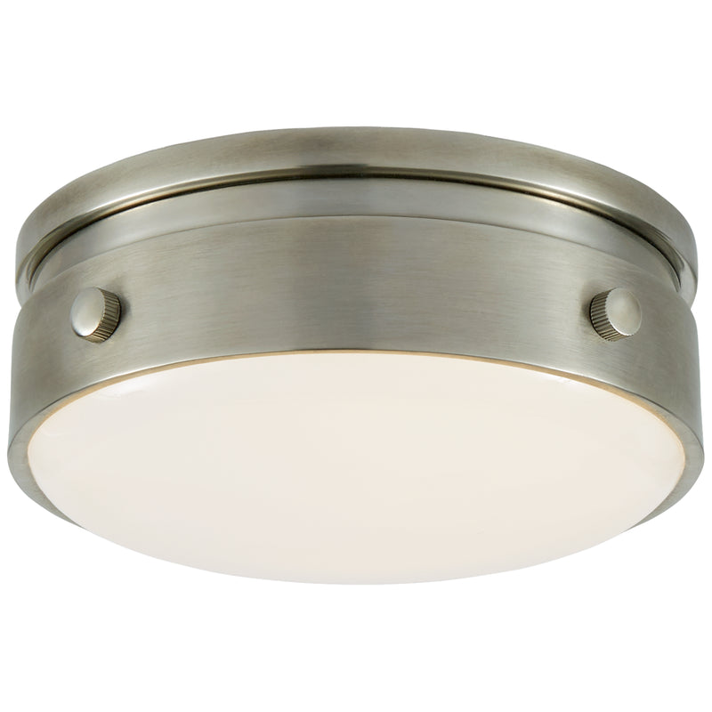 Visual Comfort Signature TOB 4062AN-WG LED Flush Mount, Antique Nickel