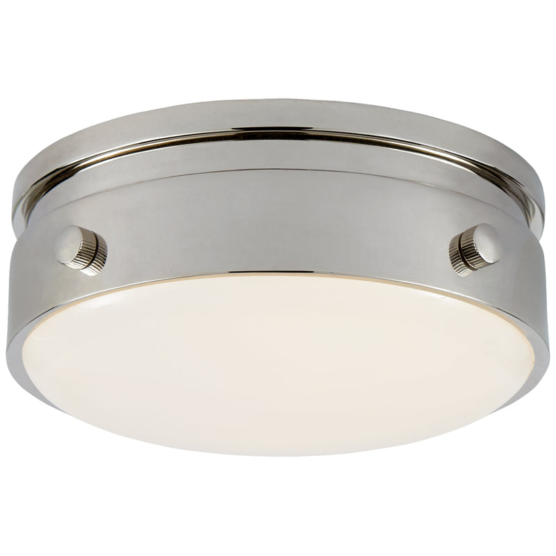 Visual Comfort Signature TOB 4062PN-WG LED Flush Mount, Polished Nickel