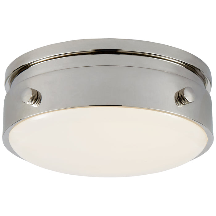 Visual Comfort Signature TOB 4062PN-WG LED Flush Mount, Polished Nickel