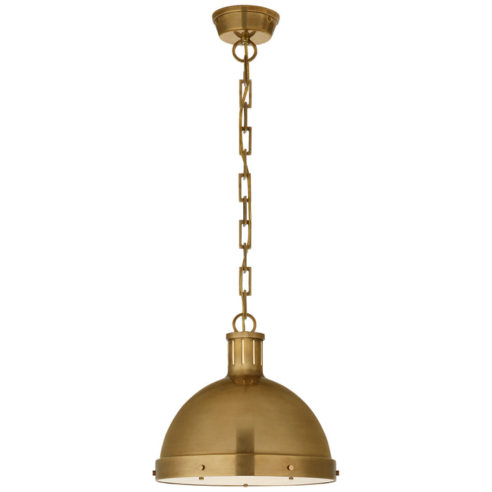 Visual Comfort Signature TOB 5069HAB Two Light Pendant, Hand-Rubbed Antique Brass