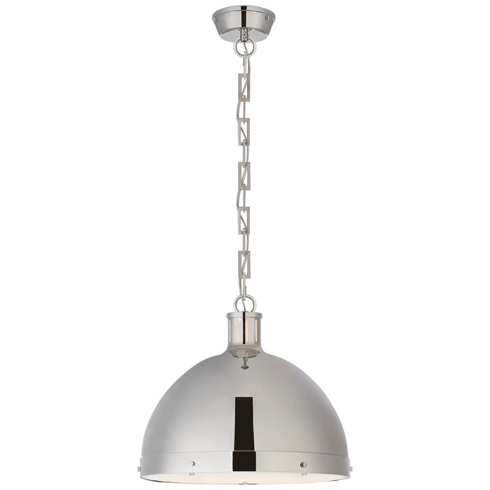 Visual Comfort Signature TOB 5071PN Two Light Pendant, Polished Nickel
