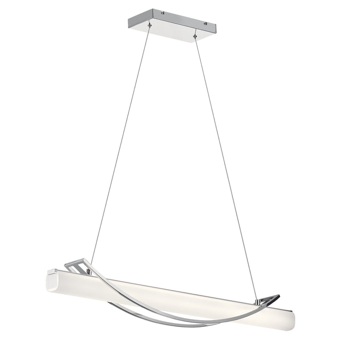 Kichler 84125 LED Linear Pendant, Chrome