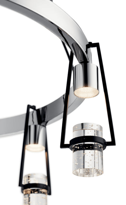 Kichler 84126 LED Chandelier, Matte Black