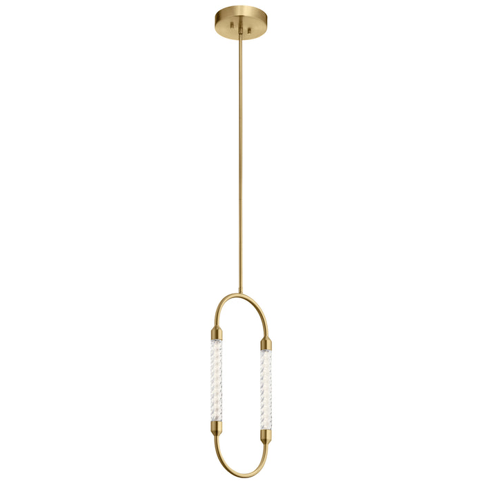 Kichler 84150 LED Mini Pendant, Champagne Gold