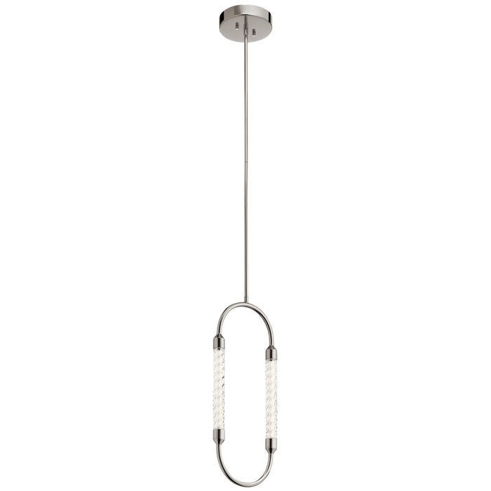 Kichler 84151 LED Mini Pendant, Polished Nickel