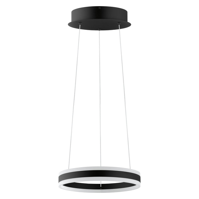 Eglo USA 203456A LED Pendant, Black/White