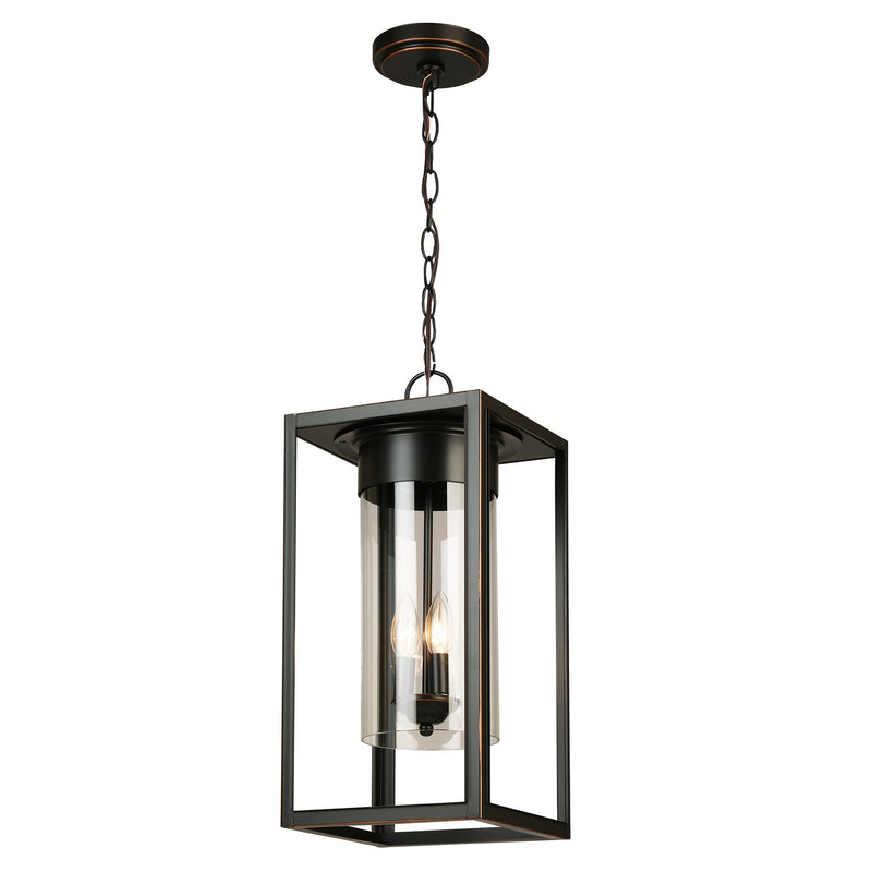 Eglo USA 203668A Three Light Outdoor Pendant, Oil Rubbed Bronze